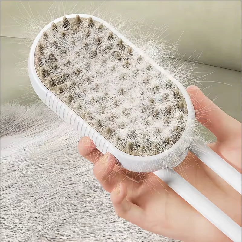 3-In-1 Dog Hair Brush Cat Hair Brush Electric Pet Cleaning Brush Steam Spray Brush Massage Hair Removal Comb anti Flying Brush