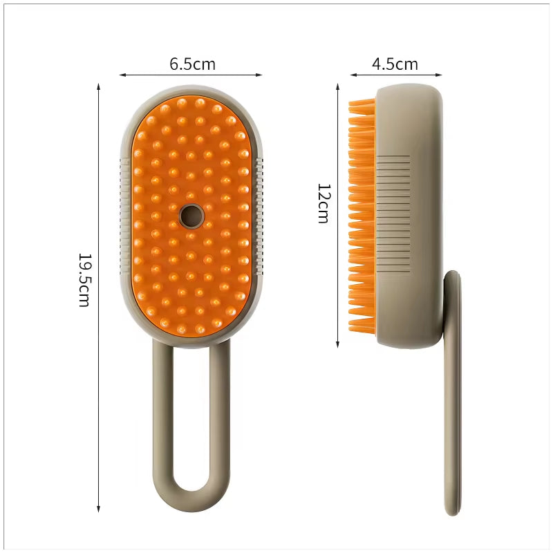 3-In-1 Dog Hair Brush Cat Hair Brush Electric Pet Cleaning Brush Steam Spray Brush Massage Hair Removal Comb anti Flying Brush