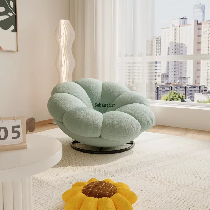 Petals Can Lie down and Sleep, Lazy Sofa, Bedroom Balcony, Leisure Cream Style Living Room, Lounge Chair
