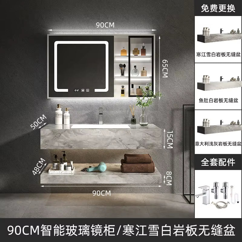 Nordic Luxury Bathroom Cabinets Space Saver Vintage Bathroom Cabinets Floor Shelf under Sink Armario De Baño Home Furniture