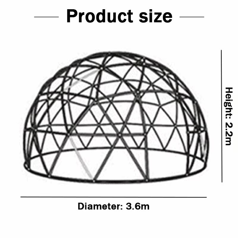 3.6M TPU Transparent Clear Bubble Dome Tent / Outdoor Event Party Camping Cafe Dining Plastic PVC Garden Igloo Dome Tent Luxury