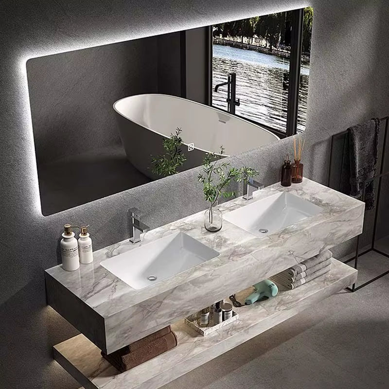 Nordic Luxury Bathroom Cabinets Space Saver Vintage Bathroom Cabinets Floor Shelf under Sink Armario De Baño Home Furniture