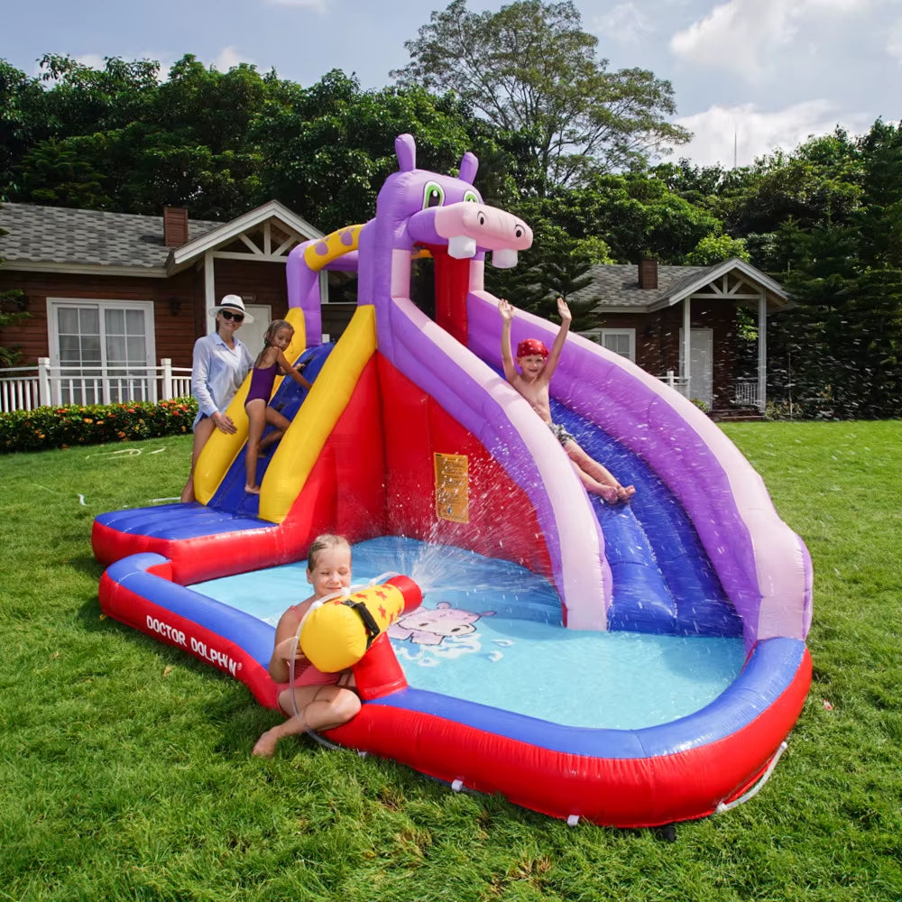 Home Use Indoor Outdoor Child Jumping House Inflatable Pool Water Slide Bounce House Combo Bouncy Castle Air Bounce Playground