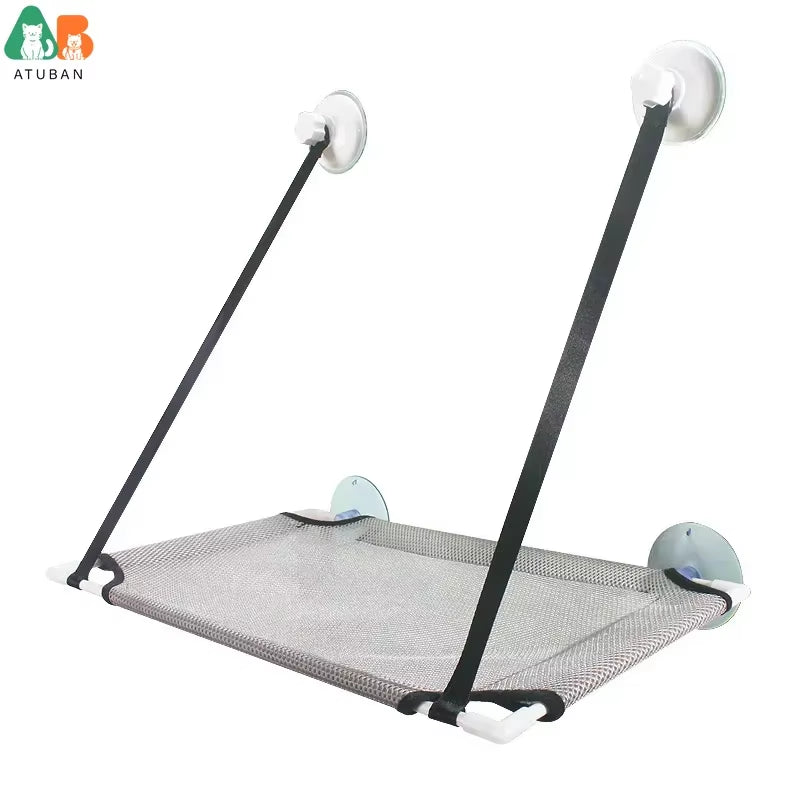 Kitty Sunny Seat - Cat Window Perch Cat Window Bed Hammock up to 44Lb Can Be Installed on Small Window Soft Mats for Cats Kitten