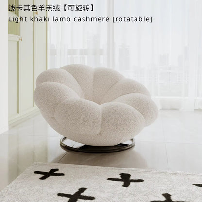 Petals Can Lie down and Sleep, Lazy Sofa, Bedroom Balcony, Leisure Cream Style Living Room, Lounge Chair