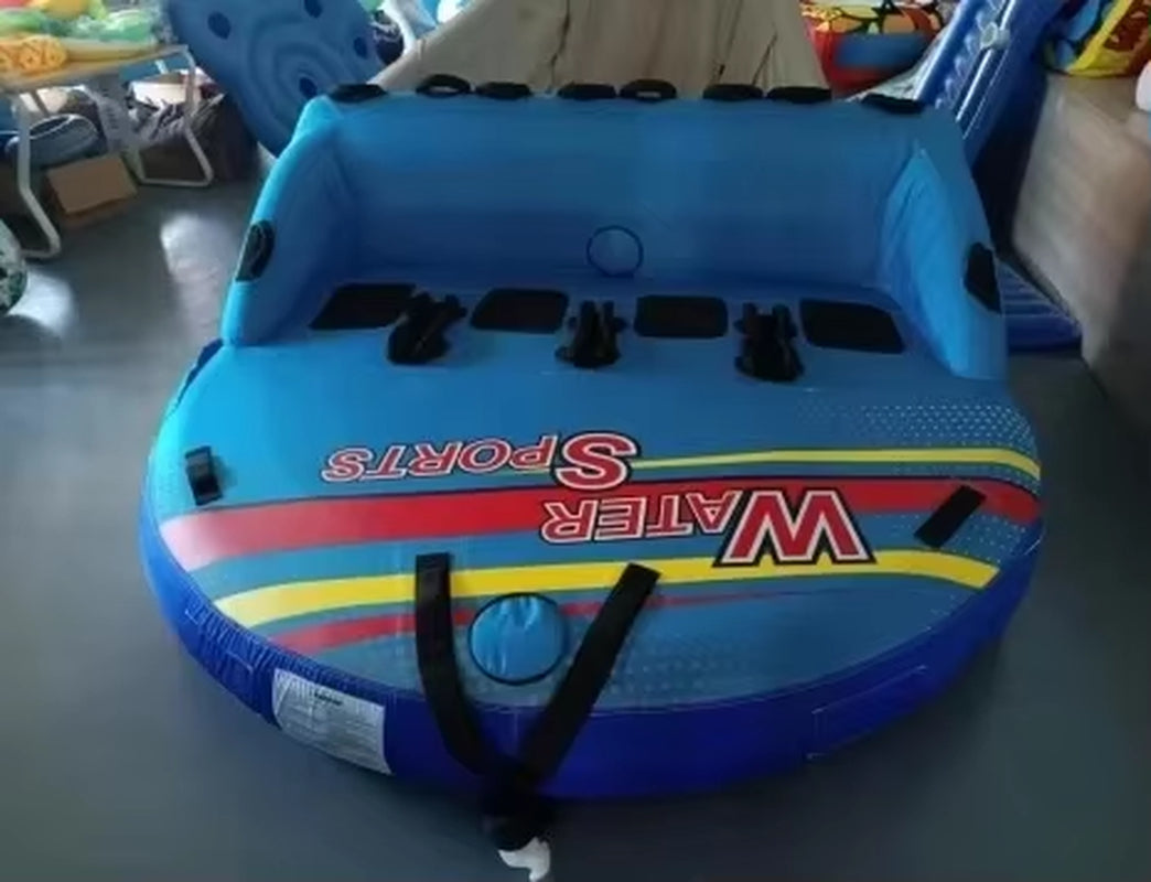 FDS New 4 Person Towable Sofa for Boating, Inflatable Towable Water Sports Boat for Adults Water Fun
