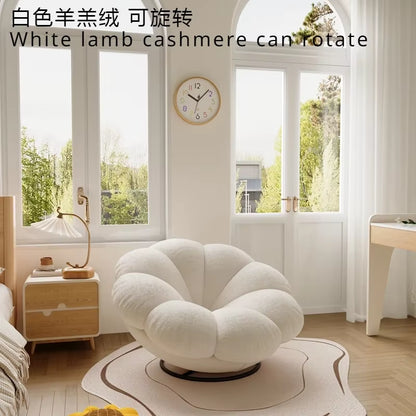 Petals Can Lie down and Sleep, Lazy Sofa, Bedroom Balcony, Leisure Cream Style Living Room, Lounge Chair