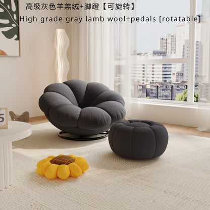 Petals Can Lie down and Sleep, Lazy Sofa, Bedroom Balcony, Leisure Cream Style Living Room, Lounge Chair