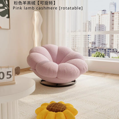 Petals Can Lie down and Sleep, Lazy Sofa, Bedroom Balcony, Leisure Cream Style Living Room, Lounge Chair