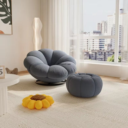 Petals Can Lie down and Sleep, Lazy Sofa, Bedroom Balcony, Leisure Cream Style Living Room, Lounge Chair