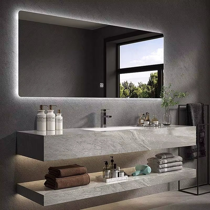 Nordic Luxury Bathroom Cabinets Space Saver Vintage Bathroom Cabinets Floor Shelf under Sink Armario De Baño Home Furniture