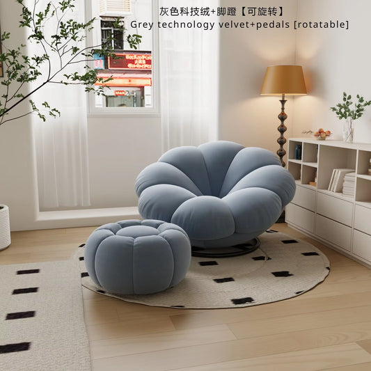 Petals Can Lie down and Sleep, Lazy Sofa, Bedroom Balcony, Leisure Cream Style Living Room, Lounge Chair